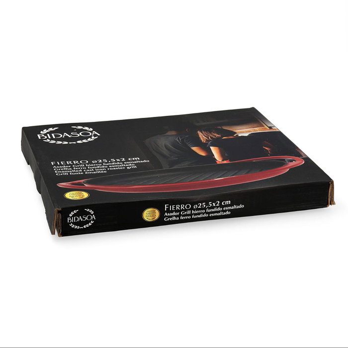Asador Redondo Hierro Esmaltado Fierro Bidasoa 25 cm (4 Unidades) Asador Redondo Hierro Esmaltado Fierro Bidasoa 25 cm (4 Unidades)