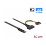 DeLOCK Adaptador M.2 Key M a U.2 SFF-8639 NVMe con cable de 50 cm