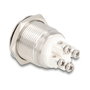 DeLOCK 20980 Pulsador de montaje con LED y terminales de tornillo