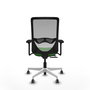 PIQUERAS Y CRESPO Silla de oficina Zulema con mecanismo Sincro/Traslack, Verde y Gris