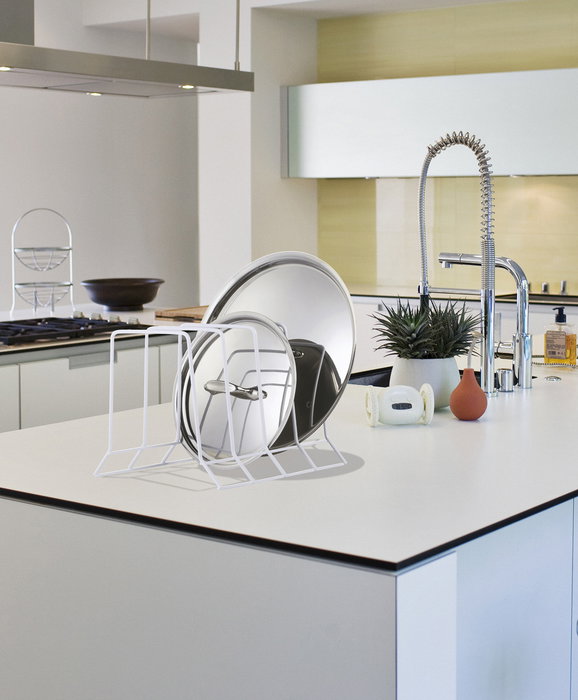 Confortime Organizador para Sartenes 26 cm x 20.9 cm x 19.6 cm Colección White (12 Unidades)