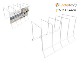 Confortime Organizador para Sartenes 26 cm x 20.9 cm x 19.6 cm Colección White (12 Unidades)