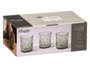 Vivalto Vaso Troquelado Vidrio Verde 350 ml 8,5x9,5x8,5 cm (Set de 24)