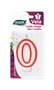 Algon Vela Blanca con Borde Rojo de 7 cm - N.0 (36 Unidades)
