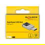 DeLOCK Lápiz de Memoria USB-C 128GB, USB 3.2 Gen 1, Metal, Sin Tapa, Plata, para PC/Mac/Android/iPad, Mini USB-C Stick