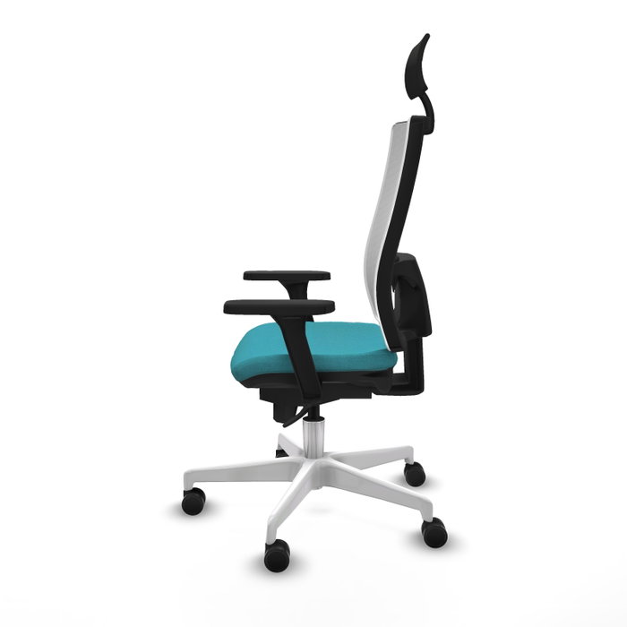 PIQUERAS Y CRESPO Silla de oficina Horna Turquesa y Blanco PIQUERAS Y CRESPO Silla de oficina Horna Turquesa y Blanco