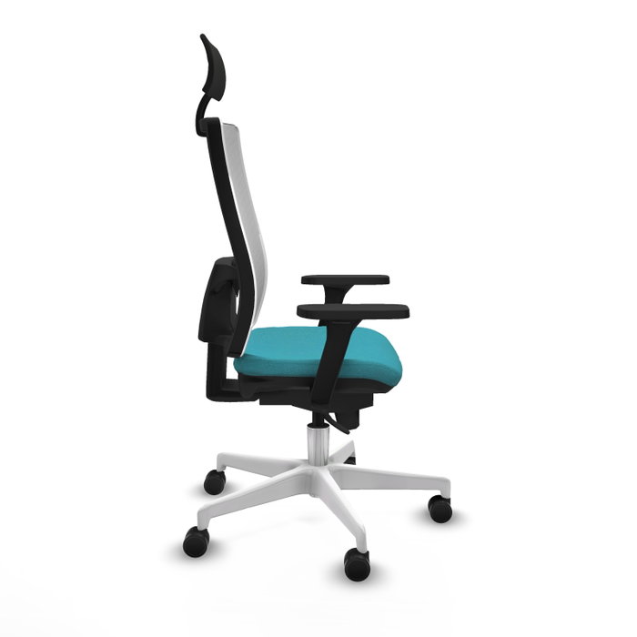 PIQUERAS Y CRESPO Silla de oficina Horna Turquesa y Blanco PIQUERAS Y CRESPO Silla de oficina Horna Turquesa y Blanco