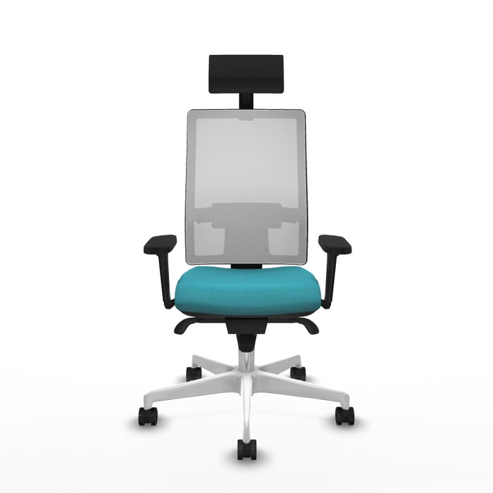 PIQUERAS Y CRESPO Silla de oficina Horna Turquesa y Blanco PIQUERAS Y CRESPO Silla de oficina Horna Turquesa y Blanco
