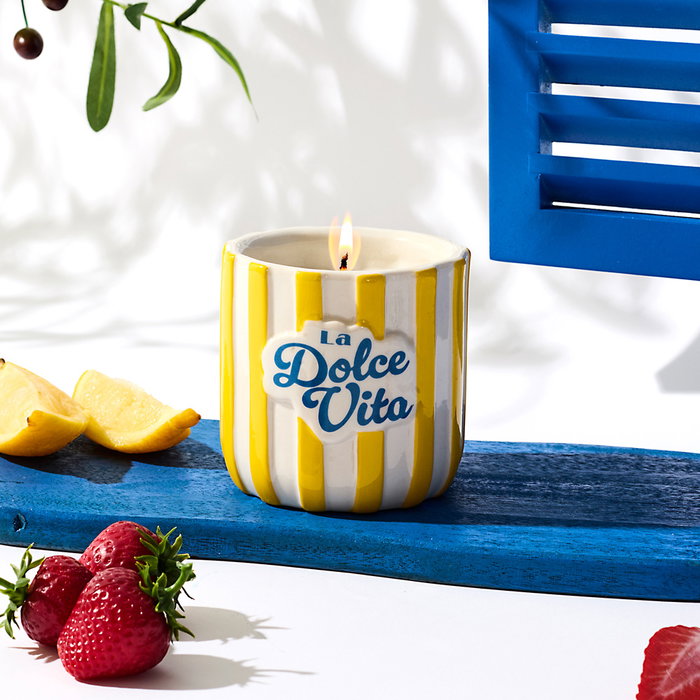 Home Deco Factory Vela Perfumada Dolce Vita, Frasco Porcelana, 160g, ~14h, Fruta Pasión/Matcha/Higo Home Deco Factory Vela Perfumada Dolce Vita, Frasco Porcelana, 160g, ~14h, Fruta Pasión/Matcha/Higo