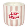 Home Deco Factory Vela Perfumada Dolce Vita, Frasco Porcelana, 160g, ~14h, Fruta Pasión/Matcha/Higo