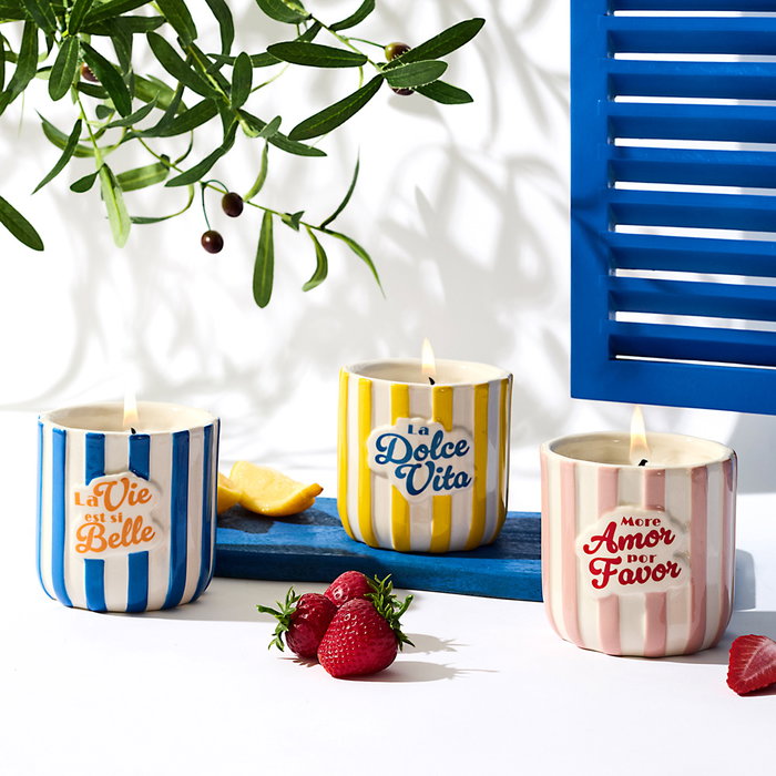 Home Deco Factory Vela Perfumada Dolce Vita, Frasco Porcelana, 160g, ~14h, Fruta Pasión/Matcha/Higo Home Deco Factory Vela Perfumada Dolce Vita, Frasco Porcelana, 160g, ~14h, Fruta Pasión/Matcha/Higo