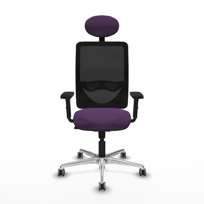 PIQUERAS Y CRESPO Silla de oficina Zulema con mecanismo Sincro, Morado y Negro PIQUERAS Y CRESPO Silla de oficina Zulema con mecanismo Sincro, Morado y Negro