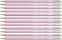 Stabilo Swano Pastel Lápiz de Grafito HB Rosa con Goma, Pack de 12 unidades