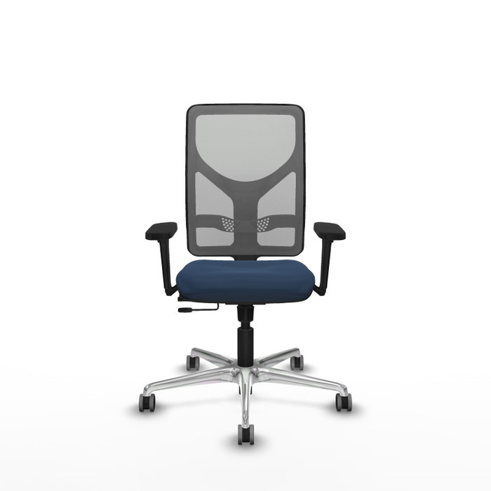PIQUERAS Y CRESPO Silla de oficina Motilla Azul marino y Gris PIQUERAS Y CRESPO Silla de oficina Motilla Azul marino y Gris