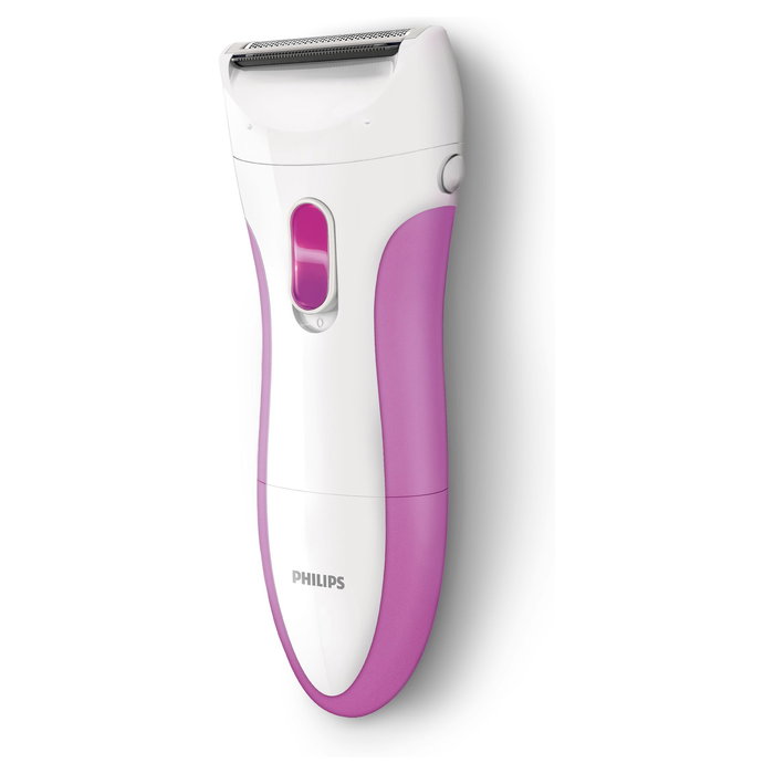 Philips HP 6341/00 Afeitadora Eléctrica para Mujer, Seco y Húmedo, Inalámbrica, Rosa/Blanco