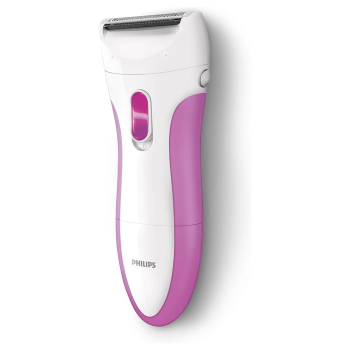 Philips HP 6341/00 Afeitadora Eléctrica para Mujer, Seco y Húmedo, Inalámbrica, Rosa/Blanco