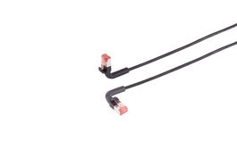 Lanview Cable de Parcheo CAT6A U/FTP 3m Negro con Conector Flexible y Libre de Halógenos (LSZH)