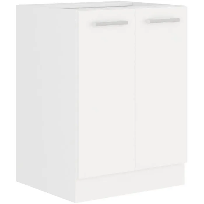 Atlas Mueble bajo con 2 puertas ATLAS60D2F Decoración blanca L60cm Atlas Mueble bajo con 2 puertas ATLAS60D2F Decoración blanca L60cm