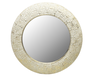 DKD Home Decor Espejo de Metal 73x73 cm Blanco y Dorado