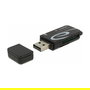 DeLOCK Lector de Tarjetas USB 2.0 Mini con Ranura para SD y Micro SD, Negro, 480 Mbit/s, Compatible con MMC, SDHC, SDXC, Android, Windows, Mac, Linux