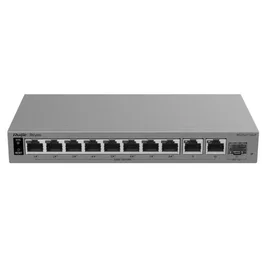 Ruijie RG-ES211GS-P Switch gestionable L2 de 11 puertos con 8 puertos PoE 120W y gestión en la nube