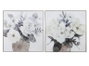 DKD Home Decor Cuadro Lienzo Florero Pack de 2