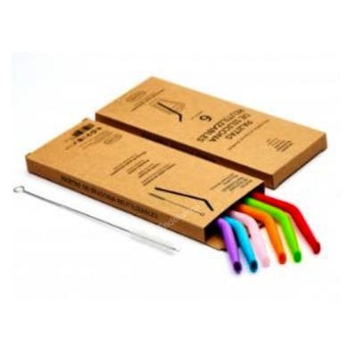 Pajitas Reutilizables De Silicona Pajitas Reutilizables De Silicona