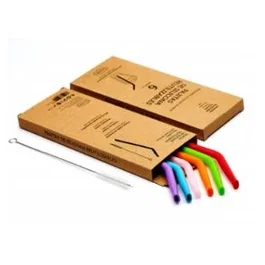 IRISANA Pajitas Reutilizables de Silicona 6 uds. IR115