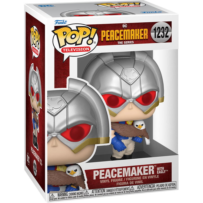 FUNKO Figura POP DC Comics Peacemaker con Eagly de Vinilo 9cm