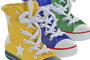 DKD Home Decor Hucha Infantil Zapatilla Azul Verde Resina Poliester Hecho a Mano 7 x 14 x 18 cm (4 Unidades)
