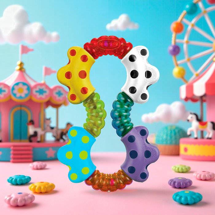 Playgro Sonajero Clik and Twist Multicolor Estimulación Auditiva Bebé +3 Meses