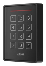 Axis Lector RFID con Teclado A4120-E, Protocolo OSDP, Resistente IP66 IK07, Compatible Tarjetas 13.56 MHz, Negro - Ref. 02145-001
