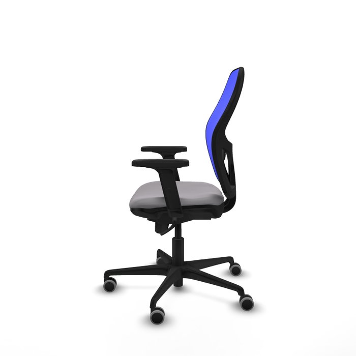 PIQUERAS Y CRESPO Silla de oficina Jorquera con mecanismo Sincro, Gris y Azul