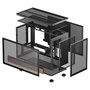 DeepCool CH260 WOOD Torre Micro ATX/Mini-ITX Chasis Gaming, Negro/Madera, Ventana de Cristal Templado, Soporte PSU hasta 15cm