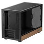DeepCool CH260 WOOD Torre Micro ATX/Mini-ITX Chasis Gaming, Negro/Madera, Ventana de Cristal Templado, Soporte PSU hasta 15cm