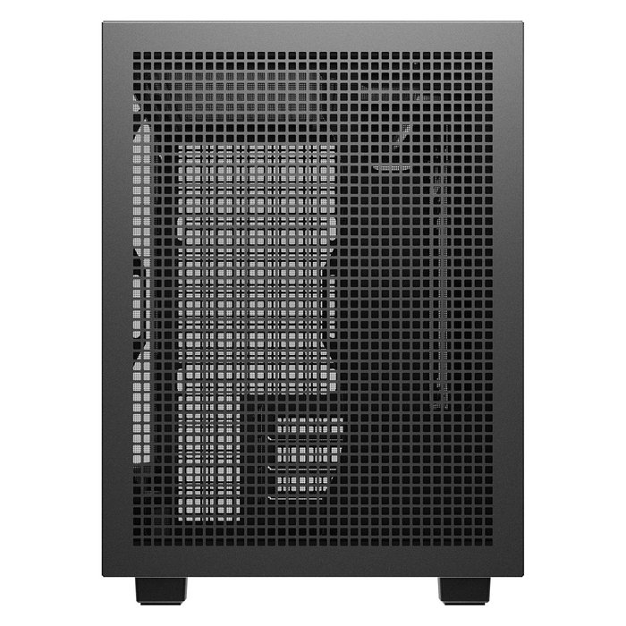 DeepCool CH260 WOOD Torre Micro ATX/Mini-ITX Chasis Gaming, Negro/Madera, Ventana de Cristal Templado, Soporte PSU hasta 15cm