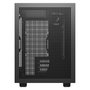 DeepCool CH260 WOOD Torre Micro ATX/Mini-ITX Chasis Gaming, Negro/Madera, Ventana de Cristal Templado, Soporte PSU hasta 15cm