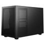 DeepCool CH260 WOOD Torre Micro ATX/Mini-ITX Chasis Gaming, Negro/Madera, Ventana de Cristal Templado, Soporte PSU hasta 15cm