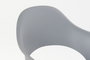 DKD Home Decor Silla PP Metal Mate Gris Claro