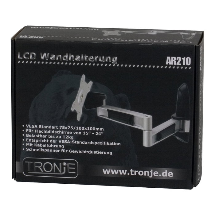 Tronje AR210 Soporte de Pared para Monitores 15-24''