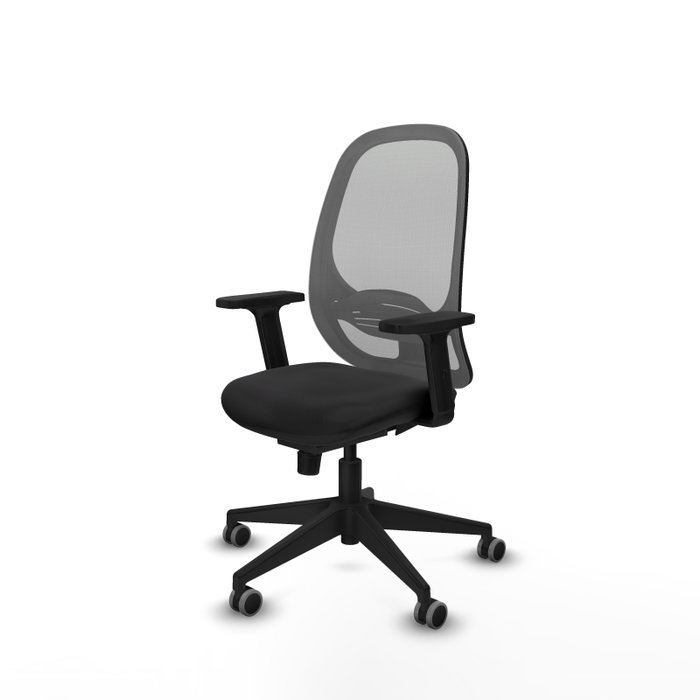PIQUERAS Y CRESPO Silla de oficina Cilanco con mecanismo Sincro, Negro y Gris PIQUERAS Y CRESPO Silla de oficina Cilanco con mecanismo Sincro, Negro y Gris