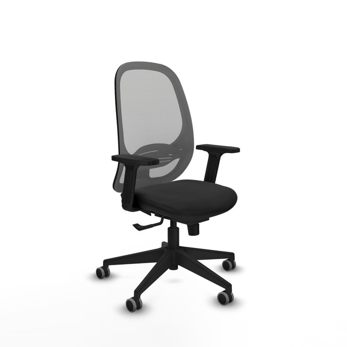 PIQUERAS Y CRESPO Silla de oficina Cilanco con mecanismo Sincro, Negro y Gris PIQUERAS Y CRESPO Silla de oficina Cilanco con mecanismo Sincro, Negro y Gris
