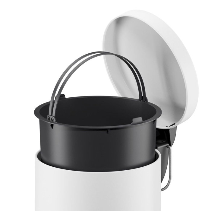 Hailo Selekta S cubo de basura redondo blanco mate 5L Hailo Selekta S cubo de basura redondo blanco mate 5L