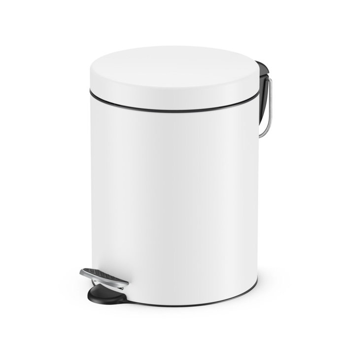Hailo Selekta S cubo de basura redondo blanco mate 5L Hailo Selekta S cubo de basura redondo blanco mate 5L