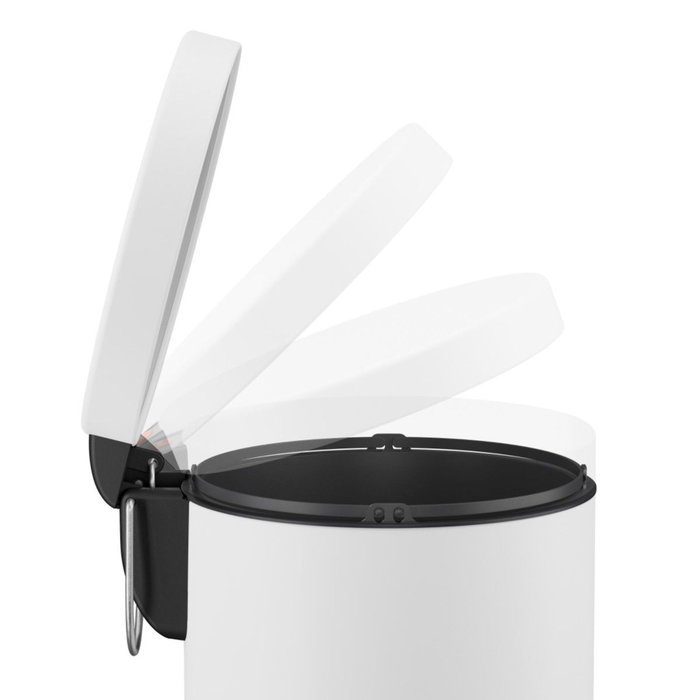 Hailo Selekta S cubo de basura redondo blanco mate 5L Hailo Selekta S cubo de basura redondo blanco mate 5L