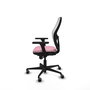 PIQUERAS Y CRESPO Silla de oficina Jorquera Rosa y Blanco