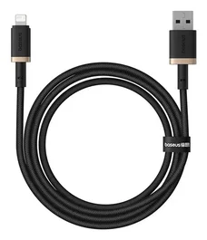 Baseus Dura Cable de Carga Rápida Lightning a USB tipo A, 1 m, Negro y Oro