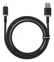 Baseus Dura Cable de Carga Rápida Lightning a USB tipo A, 1 m, Negro y Oro