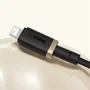 Baseus Dura Cable de Carga Rápida Lightning a USB tipo A, 1 m, Negro y Oro
