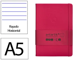 Antartik Cuaderno Antartik Notes Tapa Dura A5 Hojas Rayas Burdeos 100 Hojas 80 gr FSC